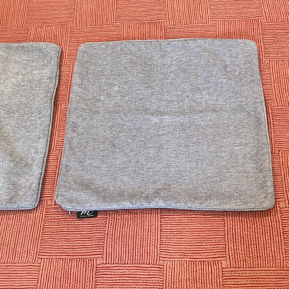 Milli Home soft chenille lilac throw pillow / cushion covers , zip close - Picture 3 of 9